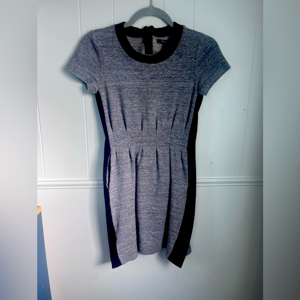 Madewell Navy shirt sleeve fit and flare mini dress xs